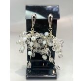 Серьги "Ажурный цветок", артикул 1245